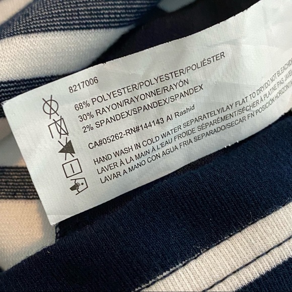 NWT Point Zero Striped Mini Navy/White Dress Small - Picture 11 of 13